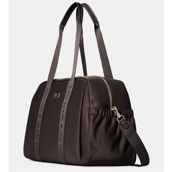 Kate Spade Dark Brown Chocolate (SOLD OUT) Travel, Gym, Overnight Bag Unisex - Picture 3 of 6